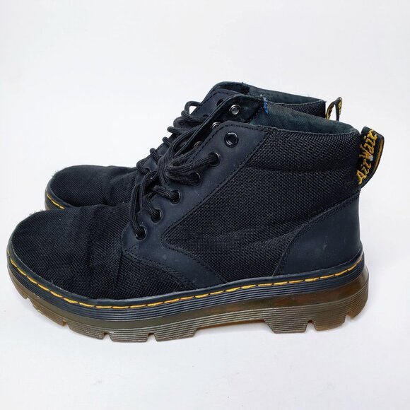 Dr Martens Bonny Black Canvas Boots Unisex Doc Punk High Top Chunky Street W6 M5 - Picture 3 of 11